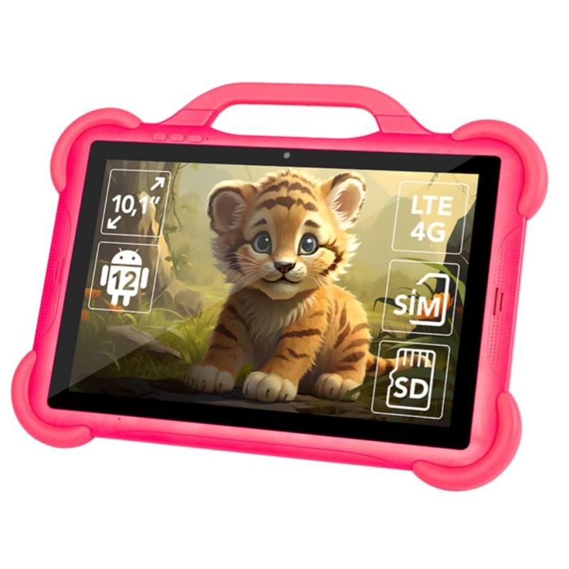 Tablet KidsTAB10 4G 4/64GB Różowe etui