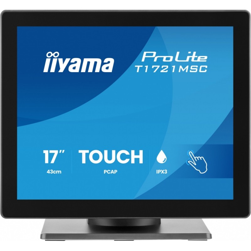 Monitor 17 cali T1721MSC-B3 pojemnościowy 10pt.,TN, IPX3, HDMI, VGA, 5ms, 5:4, 2x2W, 7h