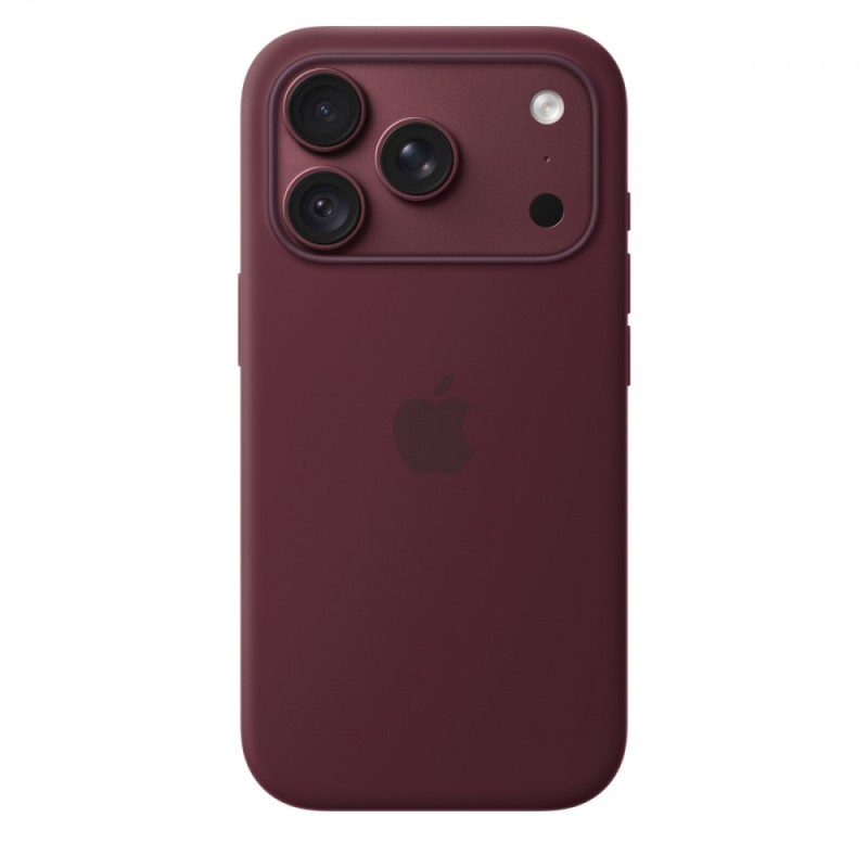 Etui silikonowe z MagSafe do iPhonea 18 Pro - burgund