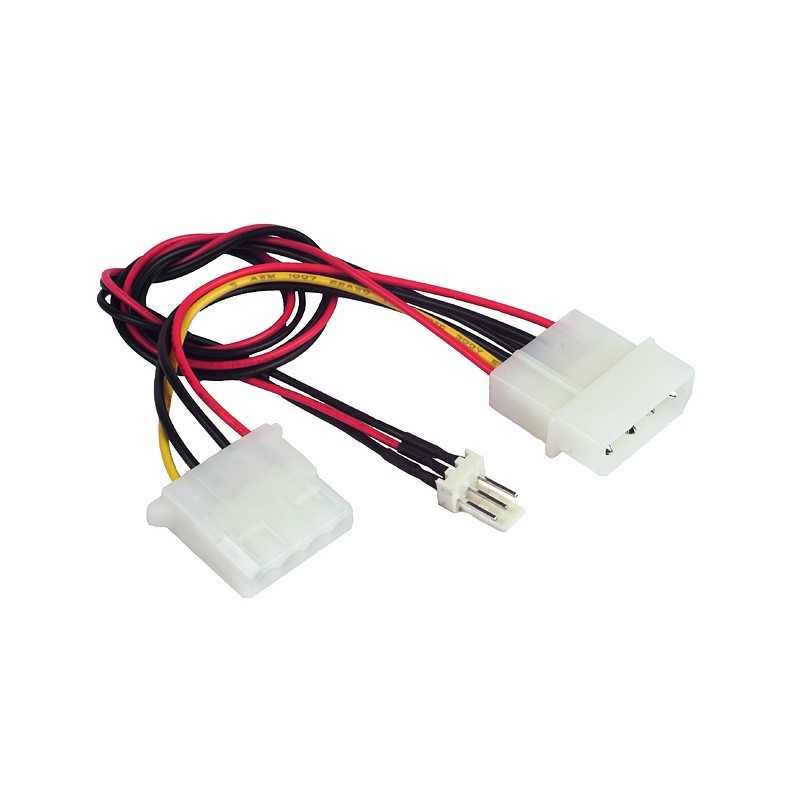 Kabel rozdzielacz zasilania 2xMOLEX/1x3PIN dla wentylatora
