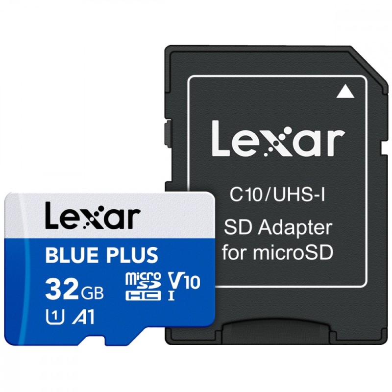 Karta pamięci microSDHC 32GB C10 A1 U3 V10 100MB/s Blue Plus