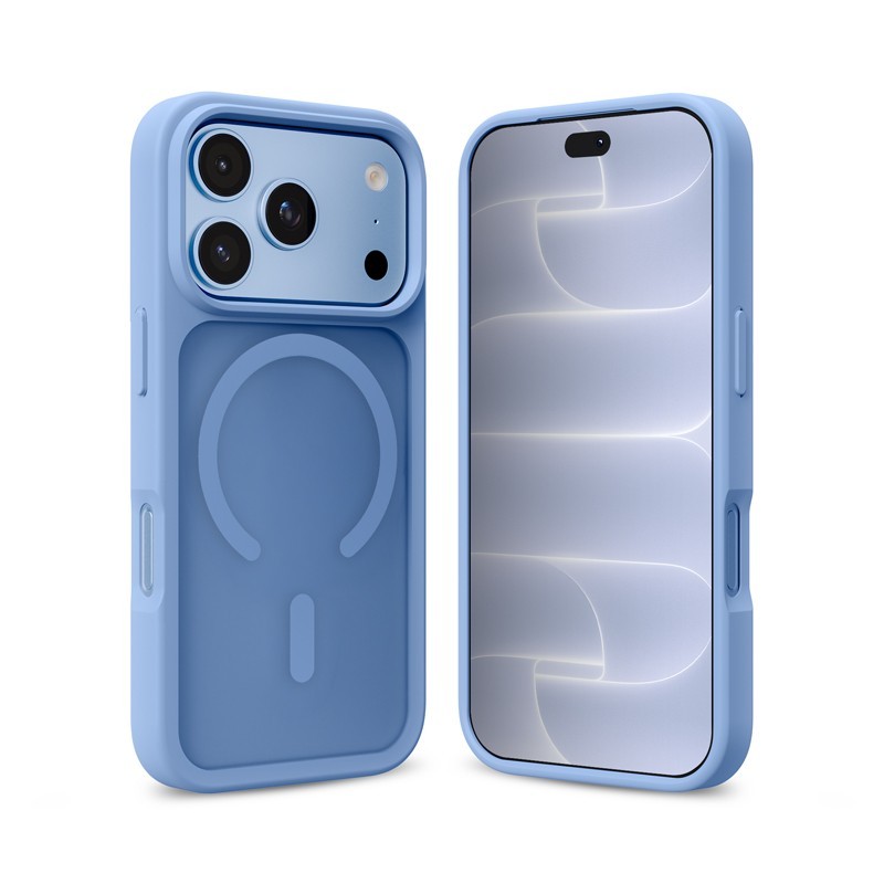 Etui Matte Magnetic MagSafe iPhone 18 Pro Max / 17 Pro Max niebieskie