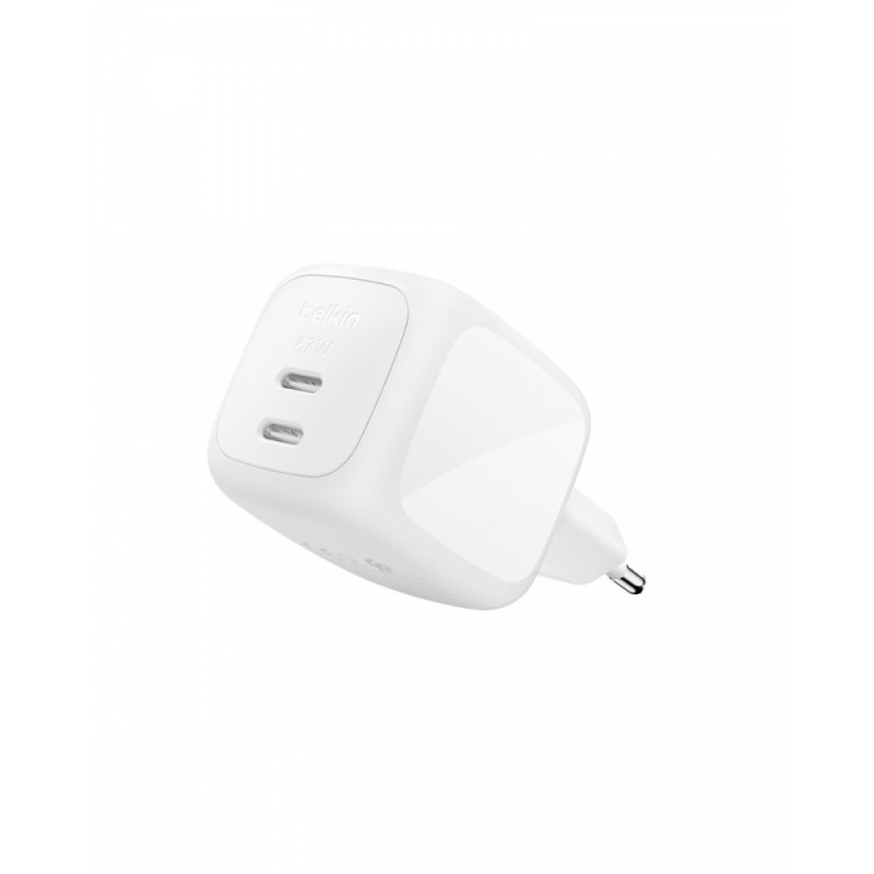 Ładowarka 67W PD PPS 2xUSB-C biała