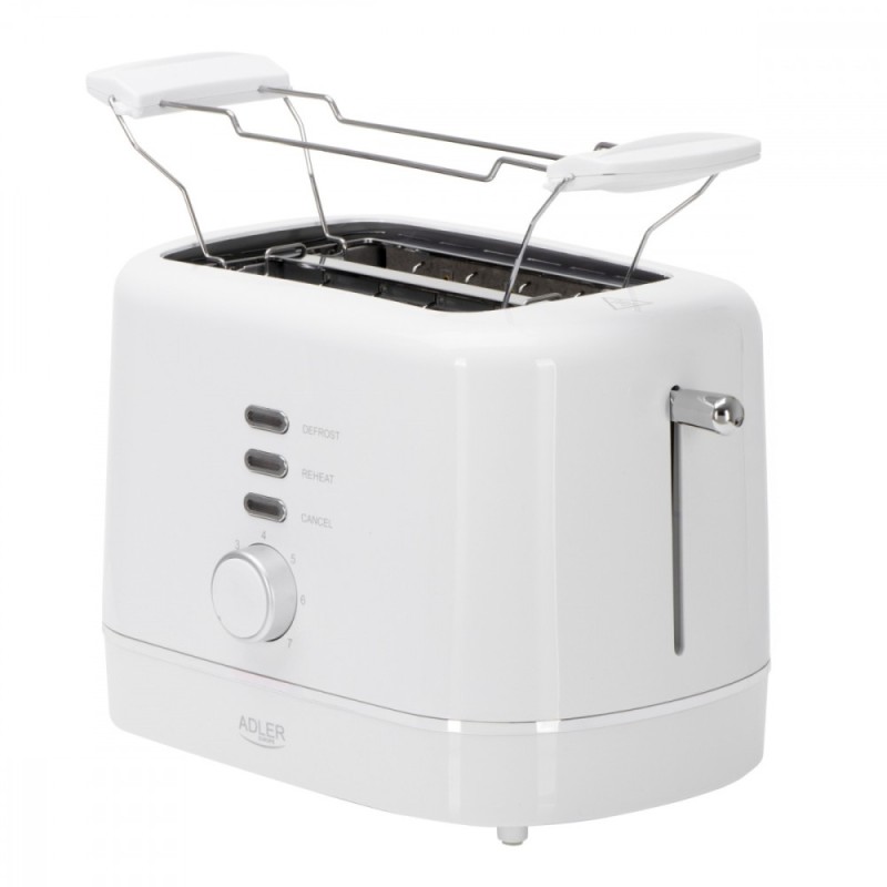 Toster z rusztem do bułek AD 3224W biały