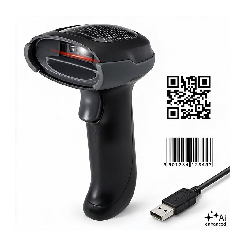 Czytnik kodów kreskowych 1D 2D | QR | EAN | USB
