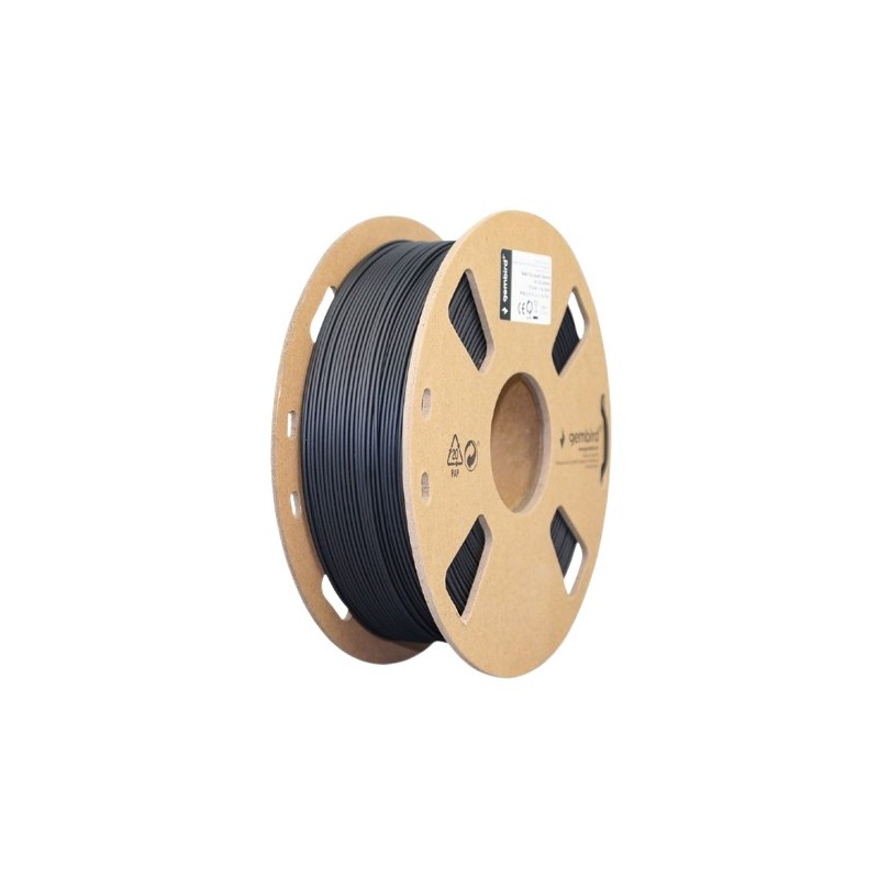 Filament PLA matowy, 1,75 mm, 1 kg, czarny