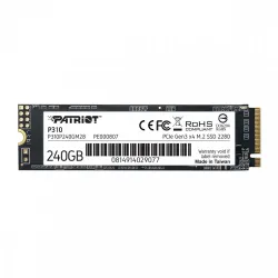 Patriot Dysk SSD P310 240GB M.2 2280 1700/1000 PCIe NVMe Gen3 x 4