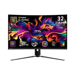 MSI Monitor 31.5 cala MAG 321CUP QD-LED/UHD/Curved/165Hz/czarny