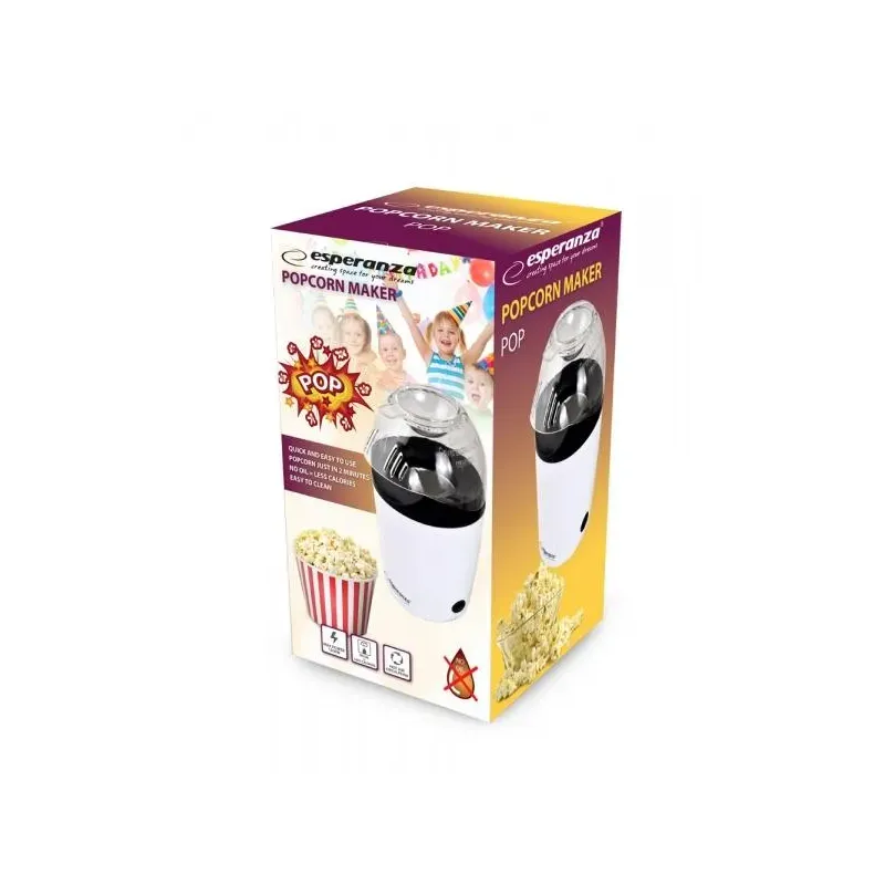 Maszynka do popcornu Esperanza Pop EKP006 biała