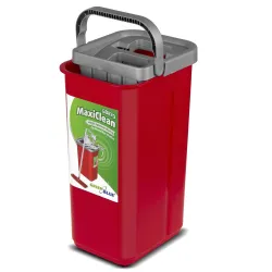 Mop płaski z wiadrem i wyciskaczem GreenBlue GB870 , dwa wkłady microfibra