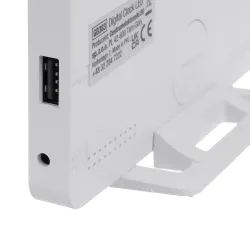 Zegar z alarmem i funkcją termometru GreenBlue GB383 biały