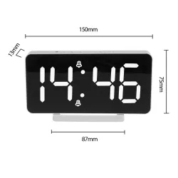 Zegar z alarmem i funkcją termometru GreenBlue GB383 biały