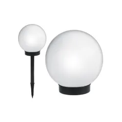 Lampa solarna GreenBlue GB121 wolnostojaca ogrodowa - kula 15x15x48cm,