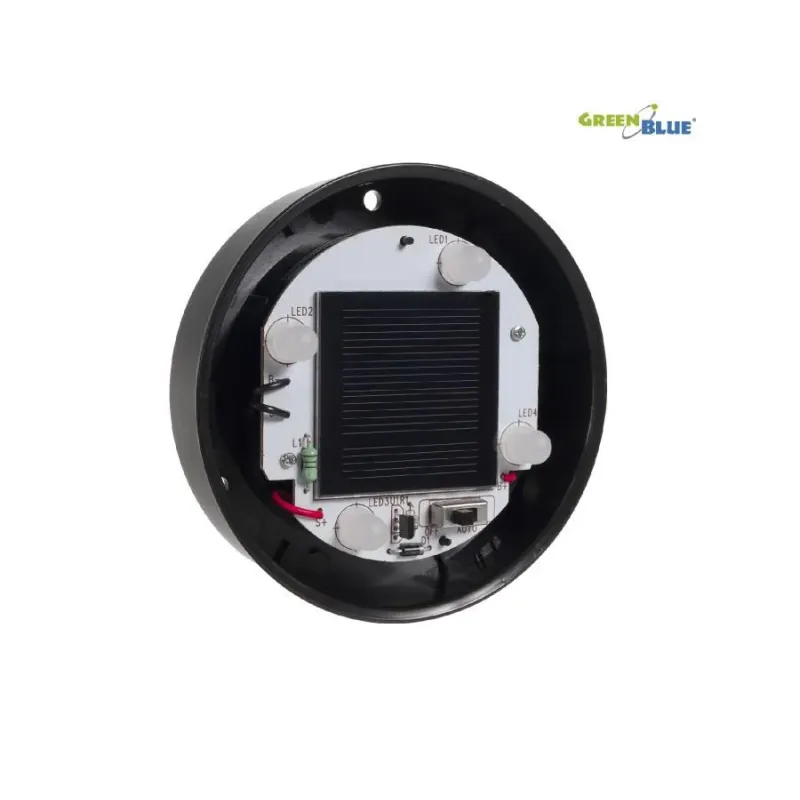 Lampa solarna GreenBlue GB121 wolnostojaca ogrodowa - kula 15x15x48cm,
