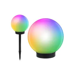 Lampa solarna GreenBlue GB122 wolnostojaca ogrodowa - kula 15x15x48cm,