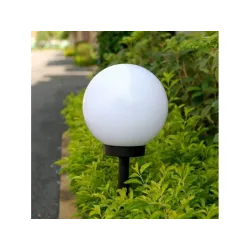 Lampa solarna GreenBlue GB124 wolnostojaca ogrodowa - kula 20x20x53cm,
