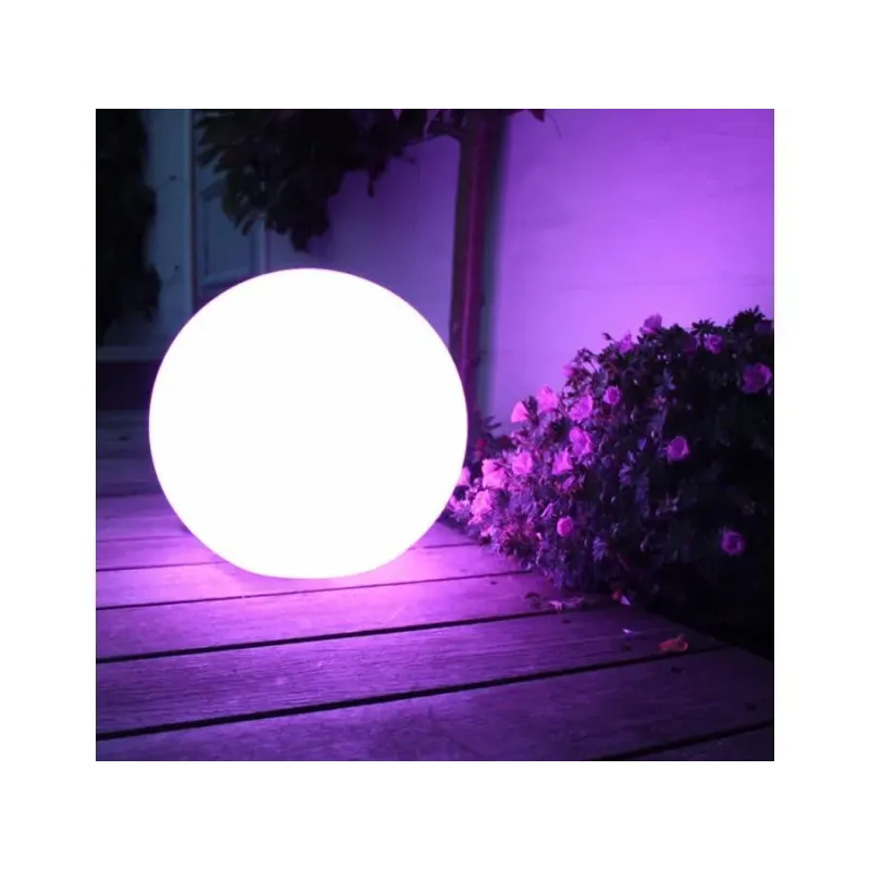Lampa solarna GreenBlue GB124 wolnostojaca ogrodowa - kula 20x20x53cm,