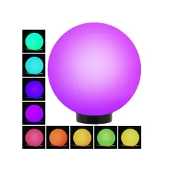 Lampa solarna GreenBlue GB165 wolnostojaca ogrodowa kula 25x25x58cm,