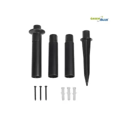 Lampa solarna GreenBlue GB165 wolnostojaca ogrodowa kula 25x25x58cm,