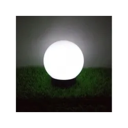 Lampa solarna GreenBlue GB168 wolnostojaca ogrodowa kula 30x30x63 cm, bialy
