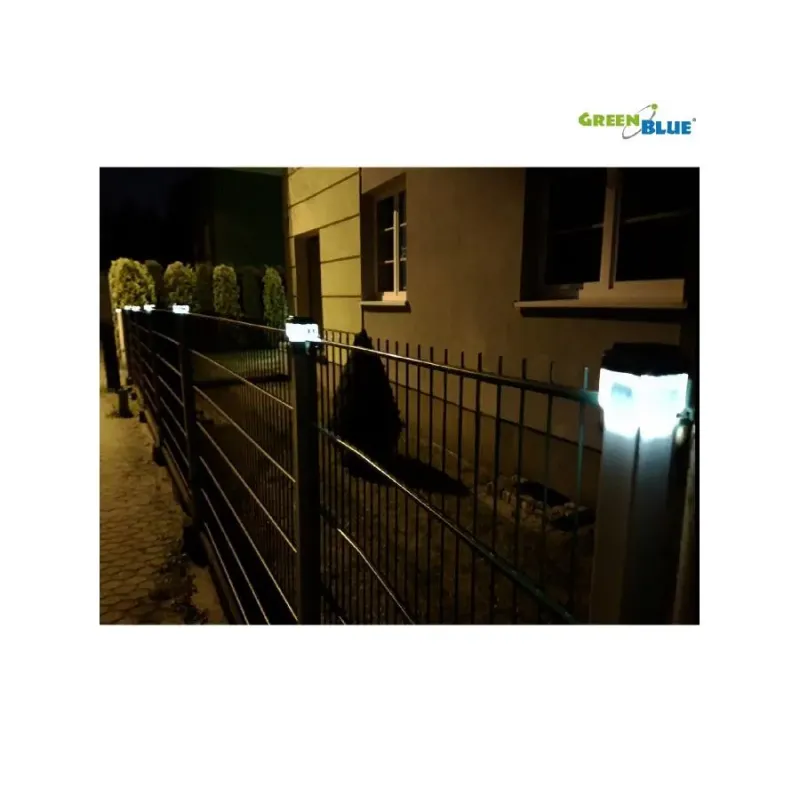 Lampa solarna GreenBlue GB126 na słupek LED 60*60 daszek kopertowy