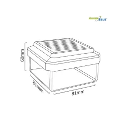 Lampa solarna GreenBlue GB127 na słupek LED 80*80 daszek kopertowy