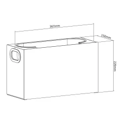 Organizer pojemnik uniwersalny na przybory kosmetyczne i kosmetyki Maclean