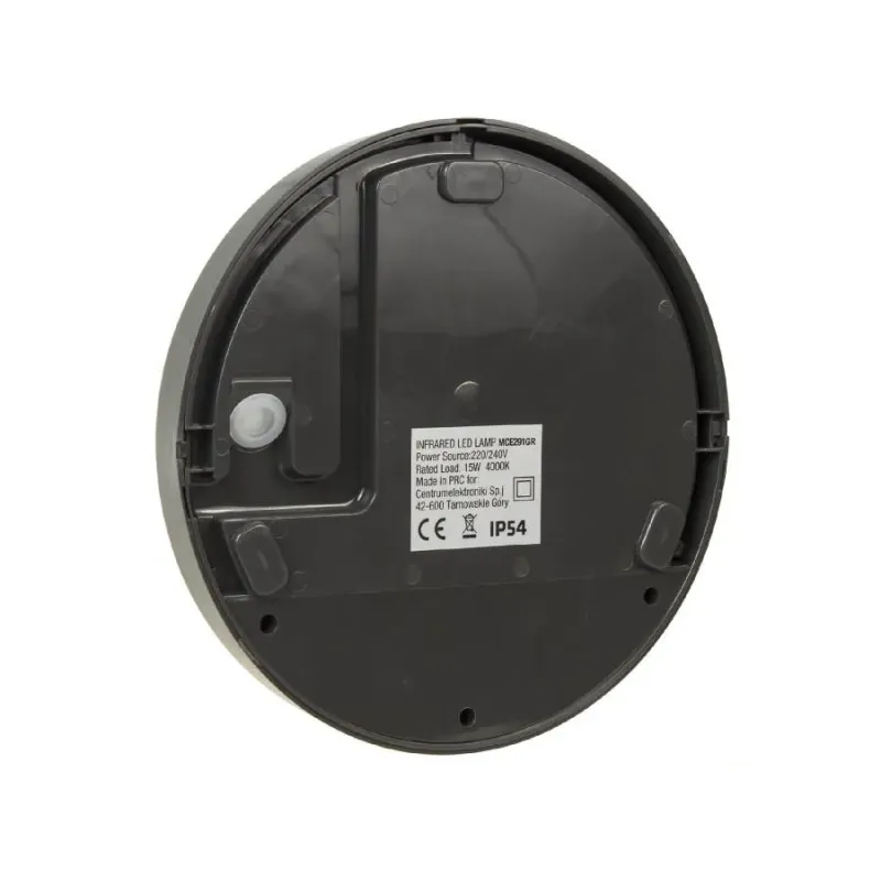 Lampa LED Maclean MCE291 GR z czujnikiem ruchu na podczerwień 1100lm 15W