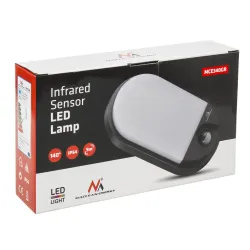 Lampa LED Maclean MCE340 GR 15W czujnik ruchu na podczerwień