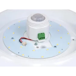 Plafon LED Maclean MCE131 ACU 12W z czujnikiem ruchu pir i zasilaniem