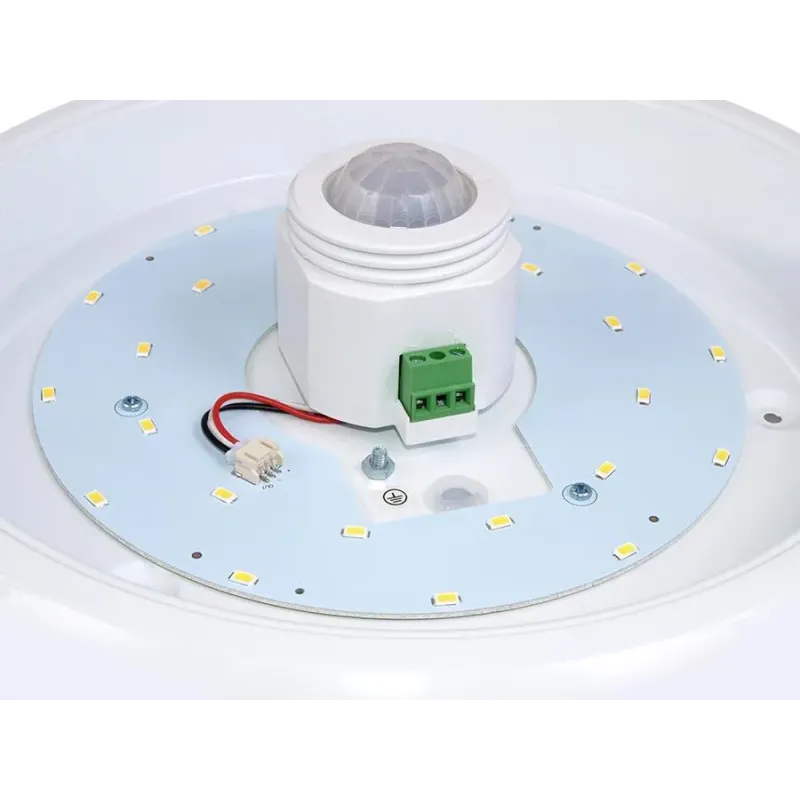Plafon LED Maclean MCE131 ACU 12W z czujnikiem ruchu pir i zasilaniem
