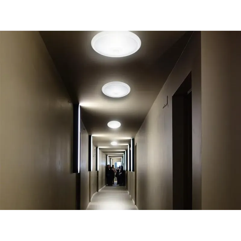 Plafon LED Maclean MCE131 ACU 12W z czujnikiem ruchu pir i zasilaniem