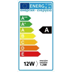 Plafon LED Maclean MCE131 ACU 12W z czujnikiem ruchu pir i zasilaniem