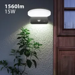 Lampa LED z czujnikiem Maclean MCE344 GR, czujnik ruchu PIR, kolor szary,