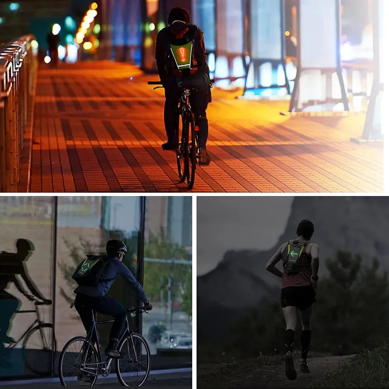 Kamizelka / plecak LED Maclean MCE420 z pilotem