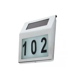 Lampa solarna Maclean MCE172 LED z numerem domu | PartsPC.pl