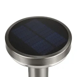 Lampa solarna LED z czujnikiem Maclean MCE465 C/M, chrom mat, IP44, 3 tryby