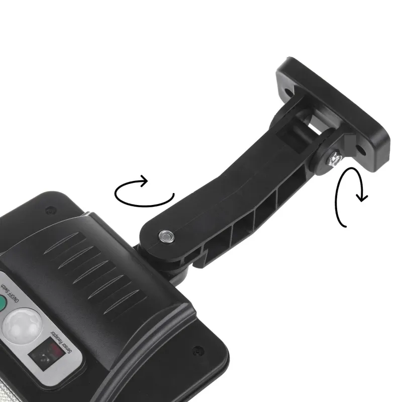 Lampa uliczna solarna LED Maclean MCE446 z czujnikiem ruchu i pilotem IP54,