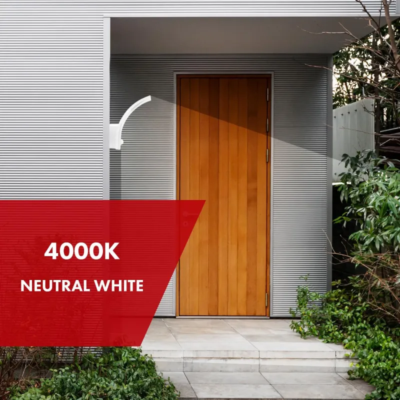 Lampa LED z czujnikiem ruchu Maclean MCE512 W, czujnik ruchu PIR, kolor