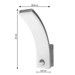Lampa LED z czujnikiem ruchu Maclean MCE512 GR, czujnik ruchu PIR, kolor