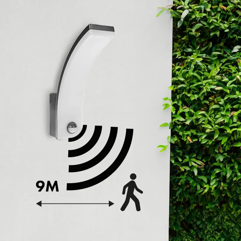 Lampa LED z czujnikiem ruchu Maclean MCE512 GR, czujnik ruchu PIR, kolor