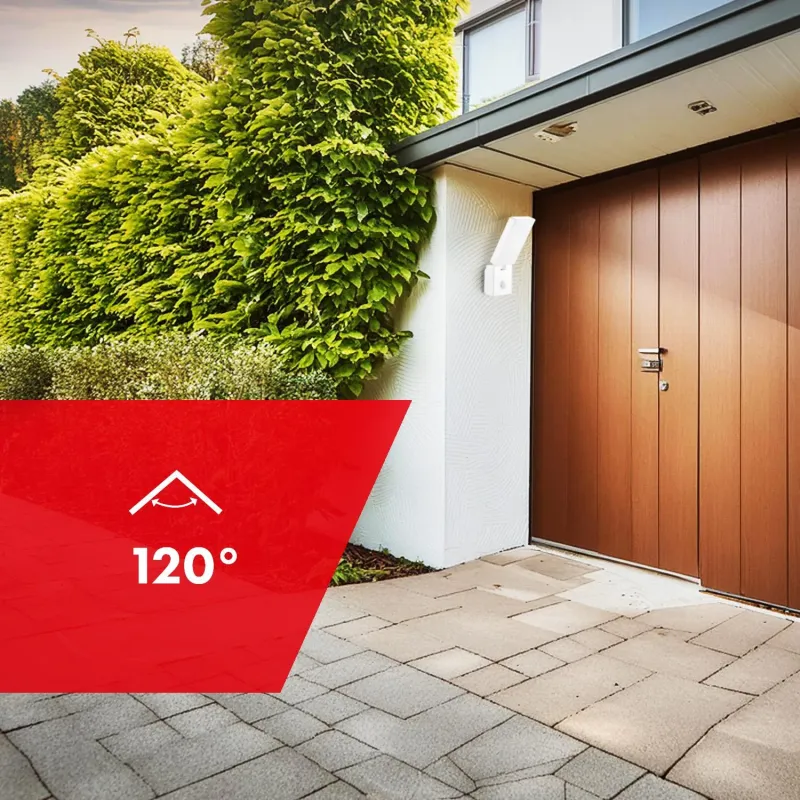 Lampa LED z czujnikiem ruchu Maclean MCE516 W, czujnik ruchu PIR, kolor