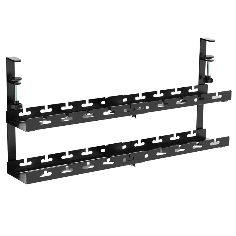 Organizer podbiurkowy na kable Maclean MC-102 B, max. obciążenie 5kg, max.