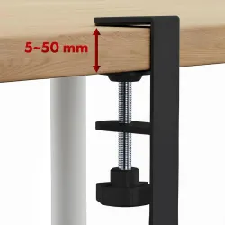 Organizer podbiurkowy na kable Maclean MC-102 B, max. obciążenie 5kg, max.