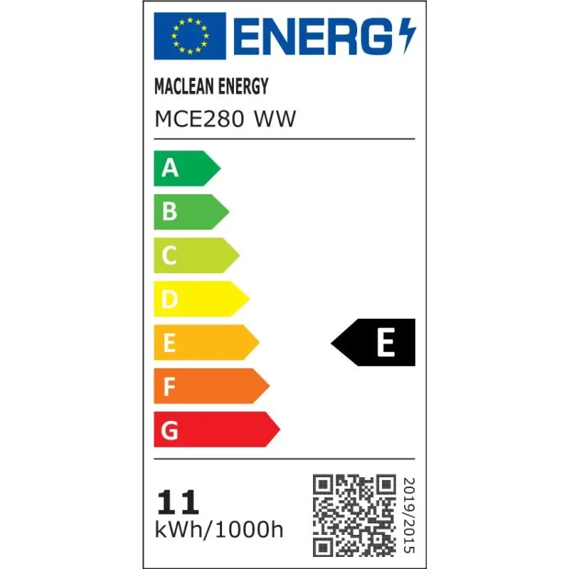 Żarówka filamentowa LED E27 Maclean MCE280 WW 11W 230V ciepła biała 3000K