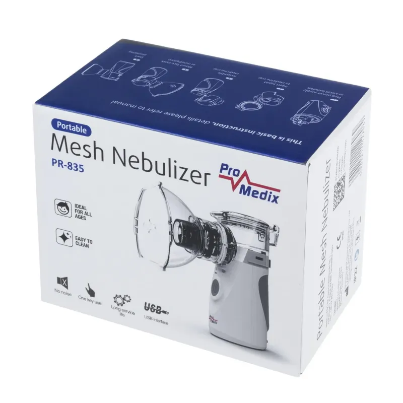 Inhalator nebulizator Promedix PR-835 przenośny / podręczny bezprzewodowy