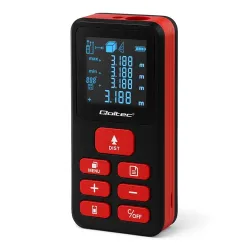 Dalmierz Qoltec laserowy z poziomicą | podświetlany LCD | 50m