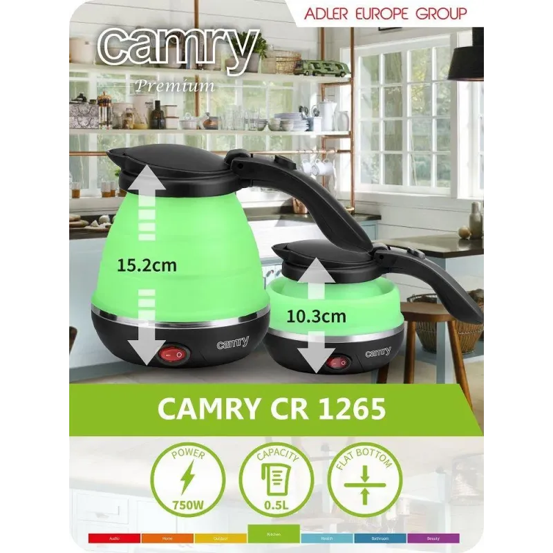 Czajnik turystyczny Camry CR 1265 0,5l składany