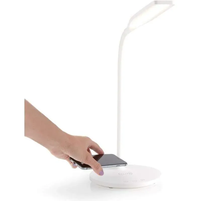 Lampka LED Techly 5.5W biurkowa dotykowa z ładowarką Qi 15W