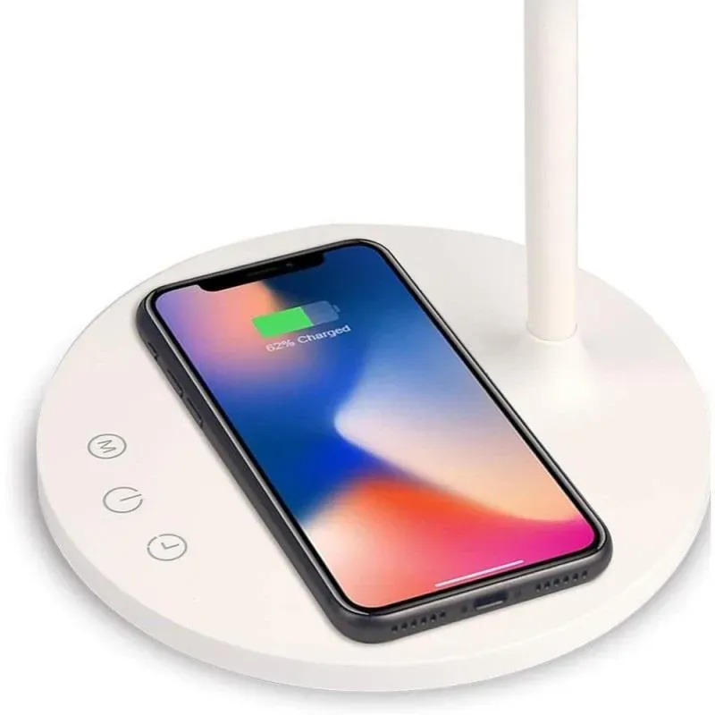 Lampka LED Techly 5.5W biurkowa dotykowa z ładowarką Qi 15W